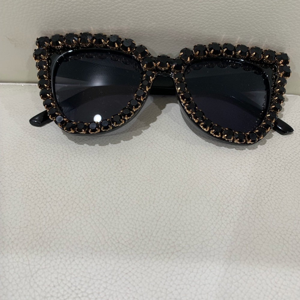 Black decorated sunglasses